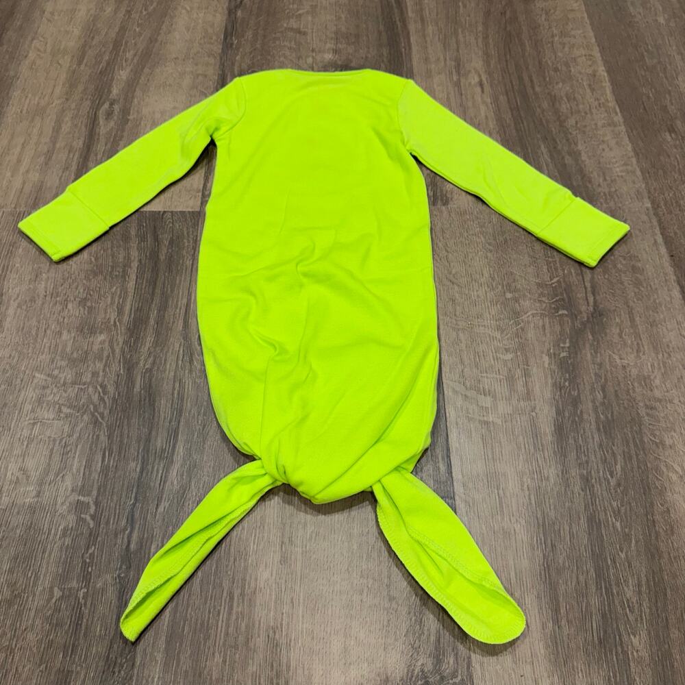 Disney Baby Monsters Inc Mike Wazowski Sleep Gown Hat Cap Size 0-6M Months Green - Picture 3 of 10